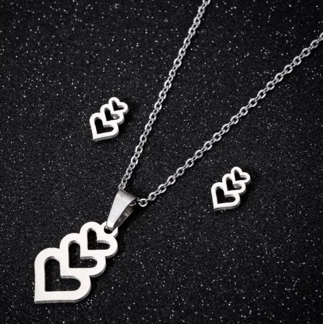 Stainless Steel Love Heart Necklaces For Women - yourStore | Gold 5, ,