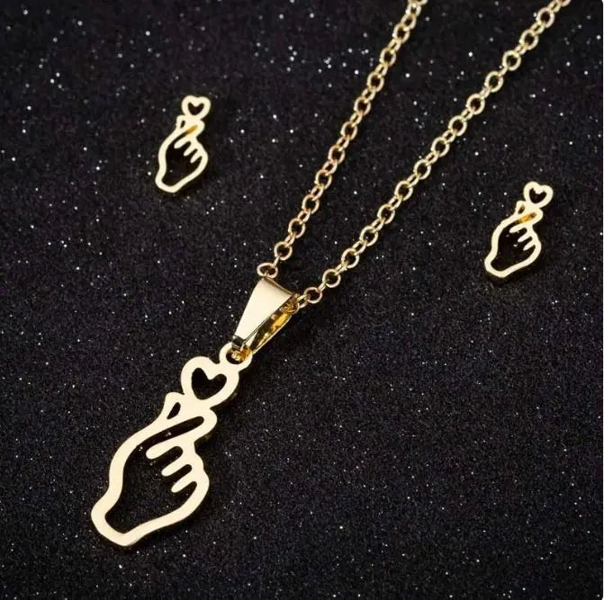 Stainless Steel Love Heart Necklaces For Women - yourStore | Gold 5, ,