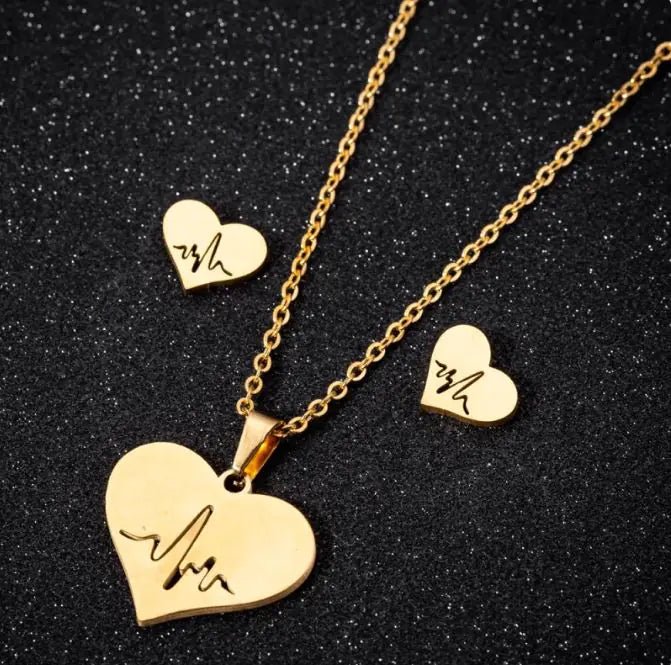 Stainless Steel Love Heart Necklaces For Women - yourStore | Gold 5, ,