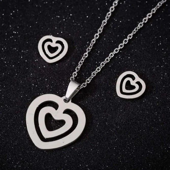 Stainless Steel Love Heart Necklaces For Women - yourStore | Gold 5, ,