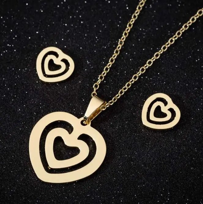 Stainless Steel Love Heart Necklaces For Women - yourStore | Gold 7, ,