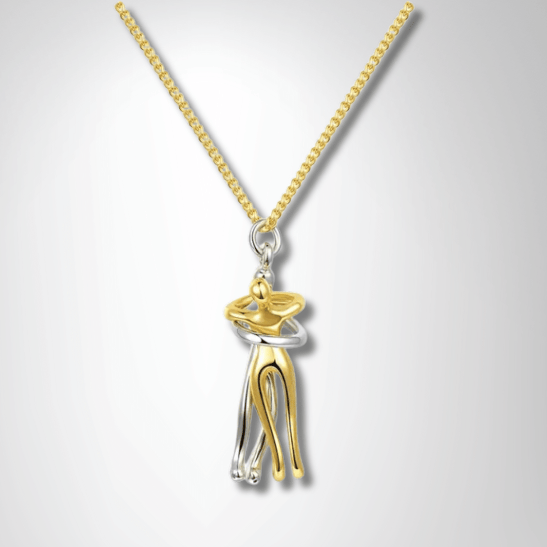 Timeless Couple Hugging Pendant Necklace – A Gift of Love - yourStore | BK1, ,