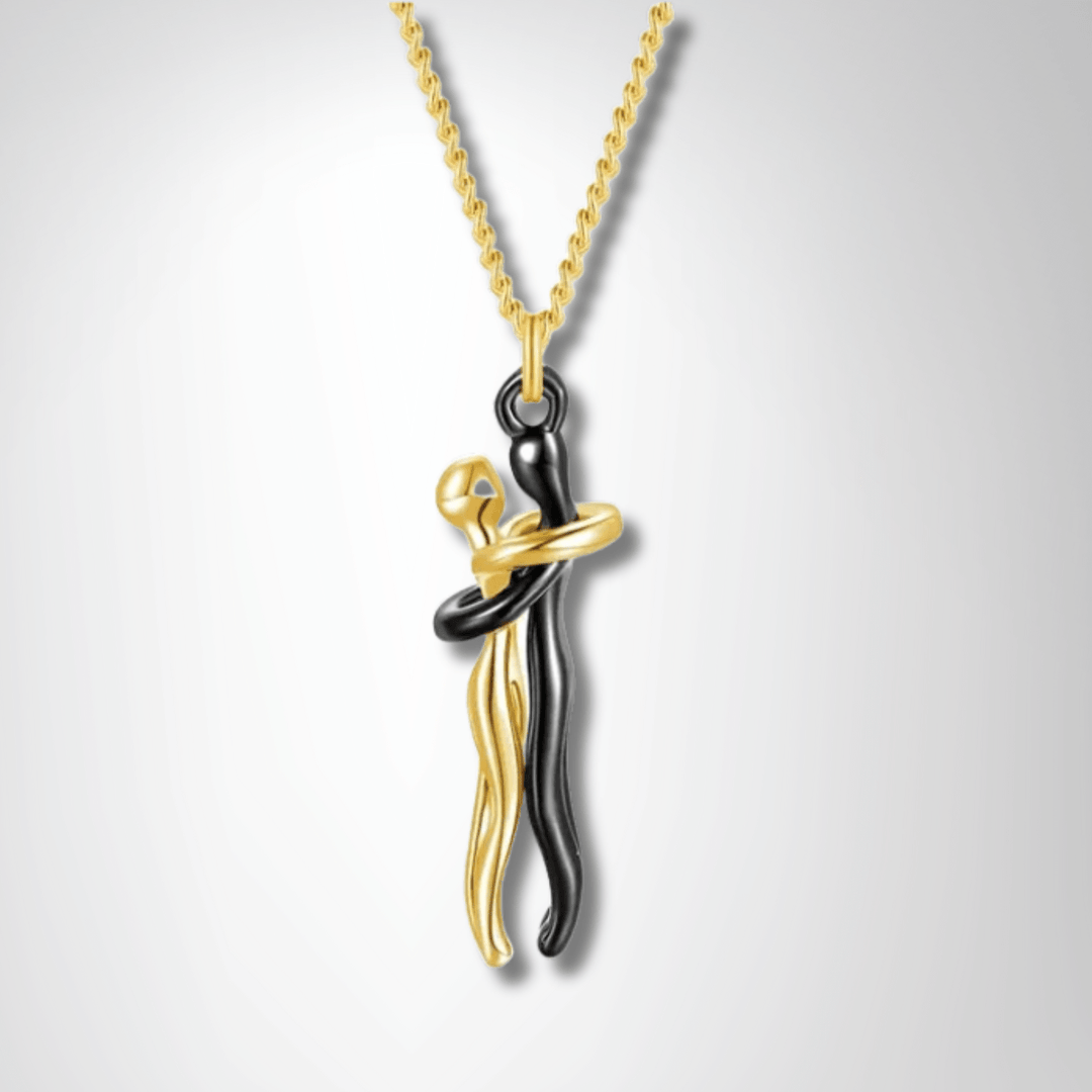 Timeless Couple Hugging Pendant Necklace – A Gift of Love - yourStore | BK1, ,