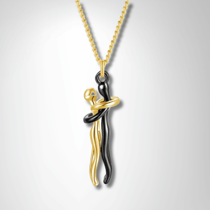 Timeless Couple Hugging Pendant Necklace – A Gift of Love - yourStore | BK1, ,