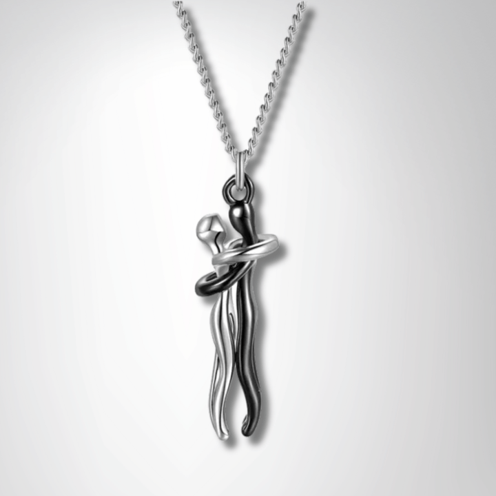 Timeless Couple Hugging Pendant Necklace – A Gift of Love - yourStore | BK1, ,
