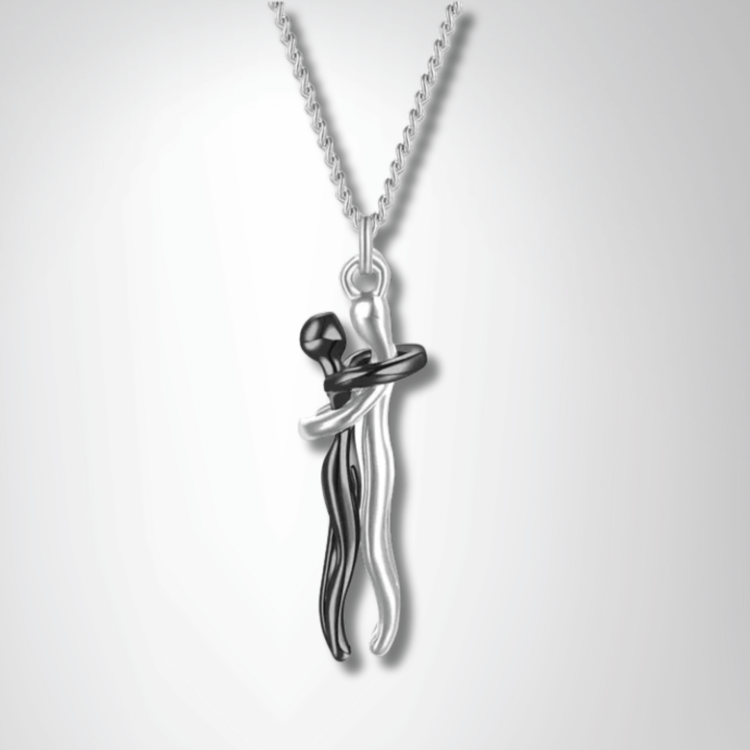 Timeless Couple Hugging Pendant Necklace – A Gift of Love - yourStore | BK2, ,