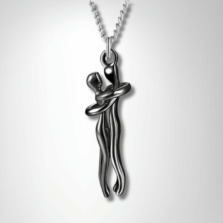 Timeless Couple Hugging Pendant Necklace – A Gift of Love - yourStore | BK3, ,