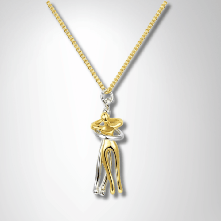 Timeless Couple Hugging Pendant Necklace – A Gift of Love - yourStore | GD, ,