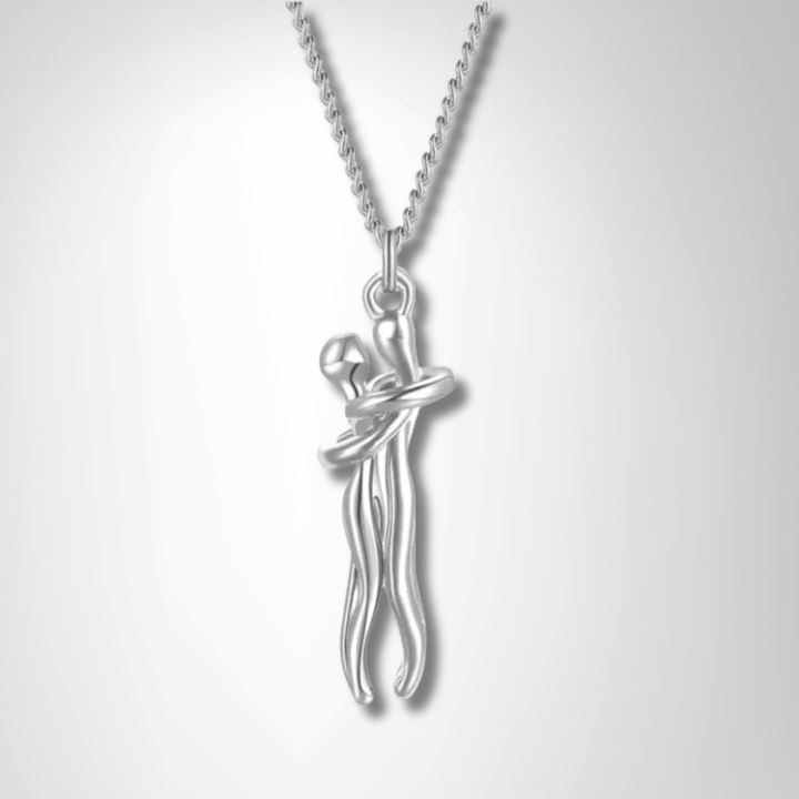 Timeless Couple Hugging Pendant Necklace – A Gift of Love - yourStore | GD1, ,