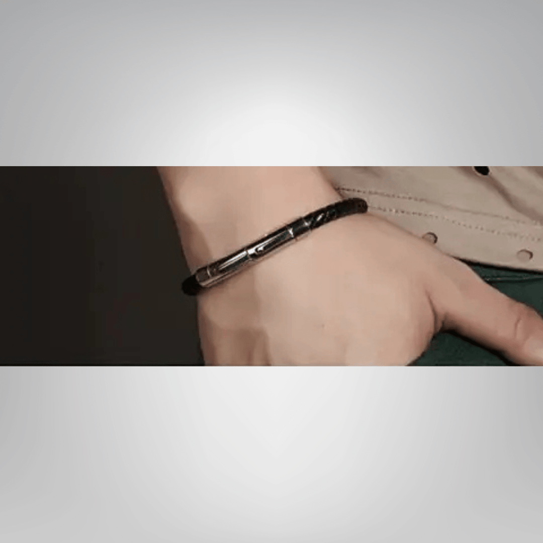 VERGO Genuine Leather Bracelet with Magnetic Closure - yourStore | , ,