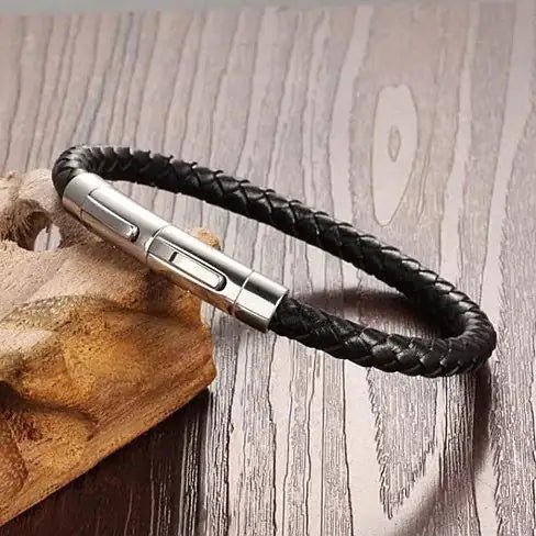 VERGO Genuine Leather Bracelet with Magnetic Closure - yourStore | , ,